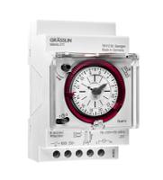 022810011 Grasslin Analogue DIN Rail Time Switch 110 → 230 V ac, 1-Channel