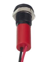 249-4333 RS PRO Red Panel Mount Indicator, 24V dc, 8mm Mounting Hole Size, Lead Wires Termination, IP67
