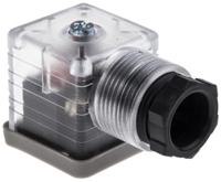 811-8171 RS PRO 3P+E DIN 43650 A, Female Solenoid Valve Connector with Indicator Light, 12 V dc Voltage