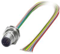 1419700 Phoenix Contact Male 12 way M12 to Sensor Actuator Cable, 500mm