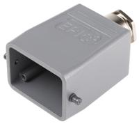 1295450070020200 EPIC H-BE Heavy Duty Power Connector Hood, 6 Contacts, PG21 Thread, Top Entry