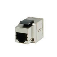 21173006-20 Roline RJ-45 Coupling Series Single-Port RJ45 Keystone Modular Coupler, Cat6a, Shielded