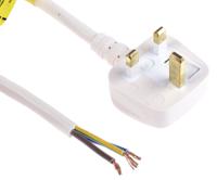 489-352 RS PRO Unterminated Type G UK Plug Power Cord, 2m