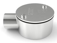 471-1237 RS PRO Terminal Box, Conduit Fitting, 25mm Nominal Size, 316 Stainless Steel, Silver IP67 rating