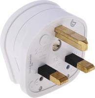 647-whi MK Electric UK Mains Plug, 13A White, Cable Mount