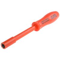 911-1528 ITL Insulated Tools Ltd Hexagon Nut Driver, 10 mm Tip, VDE/1000V, 105 mm Blade, 265 mm Overall