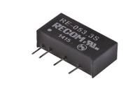 re-0533s Recom RE DC-DC Converter, 3.3V dc/ 300mA Output, 4.5 → 5.5 V dc Input, 1W, Through Hole, +85°C Max Temp -40°C