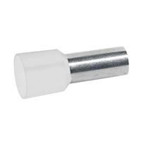 037672 Legrand Cable End, 23mm Pin Length, 6.3mm Pin Diameter, White