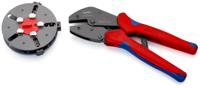 973301 Knipex MultiCrimp® Hand Ratcheting Crimp Tool for With 3 interchangeable dies set, 0.25 → 6mm² Wire