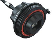 scrus-17-g-0050-ams-am Samtec, Panel Mount, Socket Type A to A IP68 USB Connector