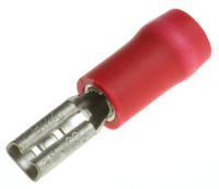 fvddf125-110a-8slf JST FVDDF Red Insulated Female Spade Connector, Receptacle, 2.79 x 0.8mm Tab Size, 0.25mm² to 1.65mm²
