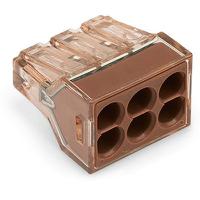 773-606-1 WAGO, 773 Connector, Brown, Insulated 16 → 12 AWG