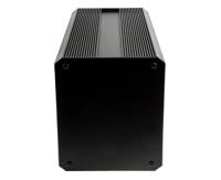 188-1285 RS PRO Black Extruded Aluminium Heat Sink Case, IP40, Black Lid, 400 x 200 x 175mm