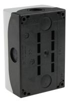 216529-m22-i2-m1 Eaton Momentary Enclosed Push Button - 2NO/2NC, Plastic, 2 Cutouts, Red/Green, O/I, IP67