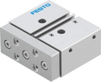 dfm-20-20-p-a-gf Festo Pneumatic Guided Cylinder - 170840, 20mm Bore, 20mm Stroke, DFM Series, Double Acting