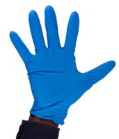gs0045 Unigloves Blue Powder-Free Nitrile Disposable Gloves, Size 10, XL, 200 per Pack