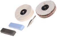 488-5596 RS PRO 2x 114g Polishing Kit 4in Containing Arbor, Polishing Buff, Polishing Compound