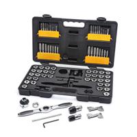 3887 GearWrench 75-Piece Carbon Steel Tap & Die Set, 1/8 in - 1/2 in Taps, 1/8 in - 1/2 in Dies