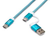 tpx00094 Arduino USB Type-C® Cable 2-in1 1M Teal