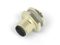 t4130012081-000 TE Connectivity Circular Connector, 8 Contacts, Rear, M12 Connector, Plug, Male, IP67