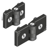 3842554470 Bosch Rexroth Plastic Back Flap Hinge, Screw Fixing, 105mm x 40mm x 18mm