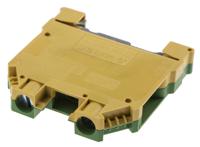 384-7010 RS PRO 2-Way Earth Terminal Block, 10mm², 16 → 6 AWG Wire, Screw Down, Nylon Housing