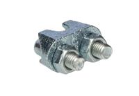 124-4800 RS PRO Carbon Steel (U-Bolt), Steel (Bridge) 5mm Diameter Wire Rope Grip