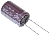 ups1h102mhd Nichicon 1000μF Aluminium Electrolytic Capacitor 50V dc, Radial, Through Hole - UPS1H102MHD