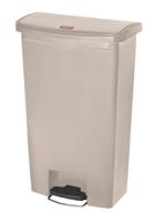 1883460 Rubbermaid Commercial Products Slim Jim 68L Beige Pedal Polyethylene Waste Bin