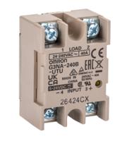 g3na-240b-utu-dc5-24 Omron G3NA Series Solid State Relay, 40 A Load, Chassis Mount, 240 V ac Load
