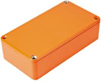 1590bbor Hammond 1590 Series Orange Die Cast Aluminium Enclosure, IP54, Orange Lid, 119.5 x 94 x 34mm