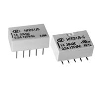 hfd315-s Hongfa Europe GMBH PCB Mount Signal Relay, 5V dc Coil, 2A Switching Current, DPDT