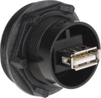 px0842b Bulgin Straight, Panel Mount, Socket Type B 2.0 IP68, IP69K USB Connector