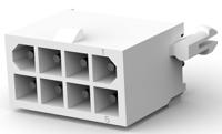 1-794065-0 TE Connectivity Mini-Universal MATE-N-LOK Series Straight Through Hole PCB Header, 8 Contact(s), 4.14 mm Pitch, 2 Row,