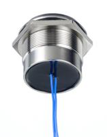 253-8521 RS PRO White Panel Mount Indicator, 12 → 24V ac/dc, 30mm Mounting Hole Size, Lead Wires Termination, IP67, IP69K