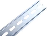 467-406 RS PRO Steel Slotted DIN Rail, Top Hat Compatible, 500mm x 35mm x 7.5mm