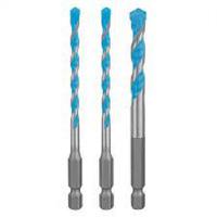 2608900584 Bosch 3-Piece Tile Drill Bit Set for Multi-Material, 8mm Max, 5mm Min, Diamond Bits