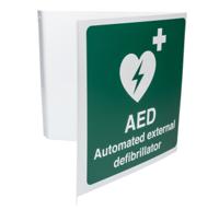 146-388 RS PRO Polypropylene Green, White First Aid Sign, H200mm W400mm