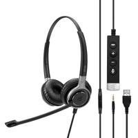 1000645 EPOS IMPACT SC 665 USB Black Wired 3.5 mm Jack, USB On Ear Headset