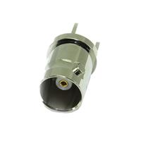 10-450-b6 COAX Connectors, Jack PCB Mount BNC Connector, 75Ω, Through Hole Termination, Straight Body