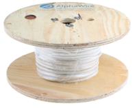 391497-wh005 Alpha Wire Hook-up Wire Silicone Series White 2.1 mm² Hook Up Wire, 14 AWG, 41/0.25 mm, 30m, Silicone Rubber
