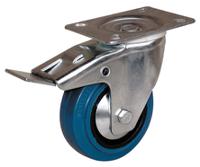 12707221 Guitel Hervieu Braked Swivel Castor Wheel, 150kg Capacity, 100mm Wheel