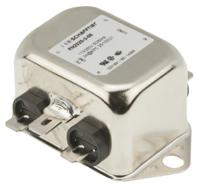 fn2020-3-06 Schaffner, FN2020 3A 250 V ac/dc 400Hz, Chassis Mount EMI Filter, Fast-On, Single Phase