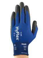 11816100 Ansell 11-816 Blue Nylon, Spandex Nylon, Spandex Work Gloves, Size 10, Nitrile Foam Coating