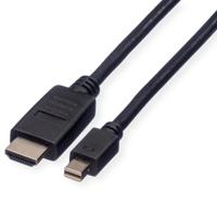 11045789-10 Roline Male DisplayPort to Male HDMI  Cable, 1920 x 1200, 1.5m