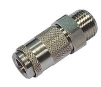 176-1999 RS PRO Nickel Plated Brass Female Quick Air Coupling, M5 Male Threaded