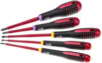 be-9882s Bahco Pozidriv; Slotted Insulated Screwdriver Set, 5-Piece