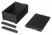 96036364-b-261712-abs-7024 Bopla Bocube Series Graphite Grey ABS Enclosure, IP66, IP68, Graphite Grey Lid, 271 x 170 x 120mm