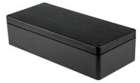 144-4460 RS PRO Black Glass Fibre Reinforced Polyester Junction Box, IP66, ATEX, IECEx, 360 x 160 x 90mm