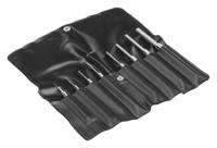 36598t Bahco 8-Piece Punch Set, 0.9 mm, 1.4 mm, 1.8 mm, 2.4 mm, 2.8 mm, 3.4 mm, 3.9 mm, 6 mm Shank, 75 mm, 85 mm, 90 mm, 95